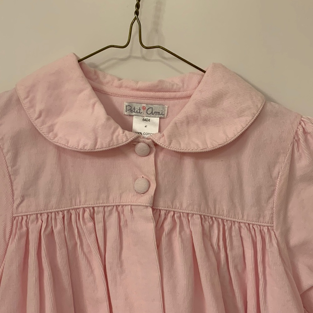 Petit Ami, Light pink corduroy dress coat - Picture 2 of 7